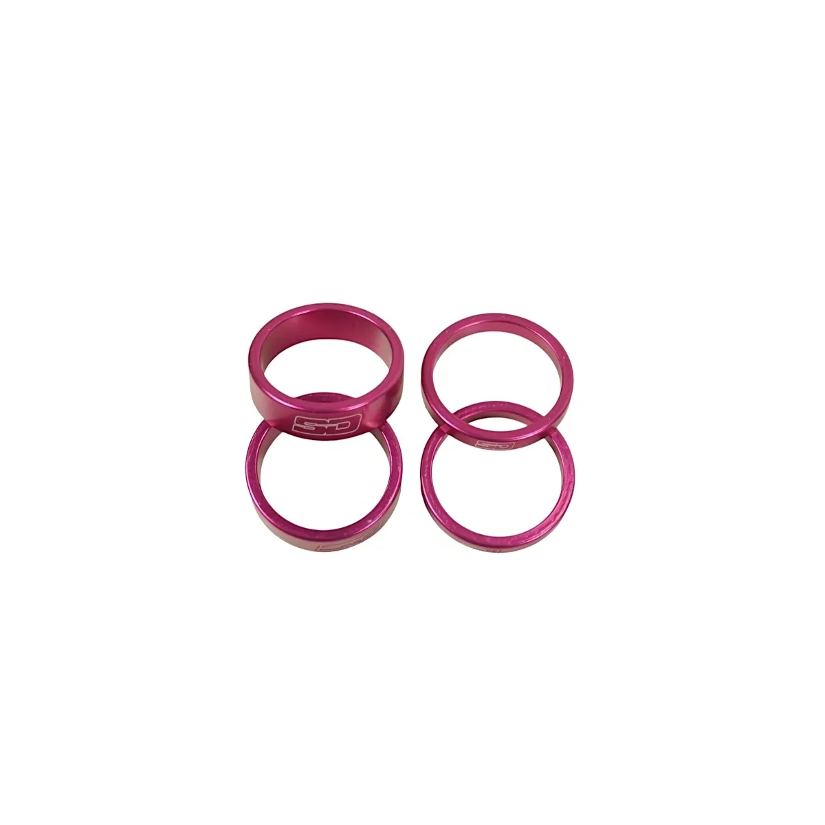 SD Stem Spacer Kit 2x 5 mm + 2x 10 mm Pink